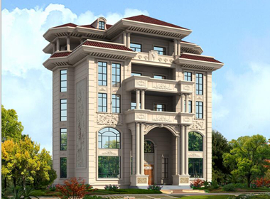 五層農(nóng)村復(fù)式別墅設(shè)計(jì)圖，每間臥室功能齊全